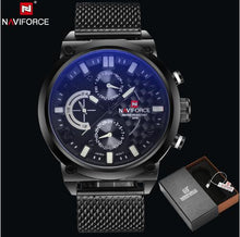 Load image into Gallery viewer, NAVIFORCE Men's Stainless Steel Quartz Sports Wrist Watch