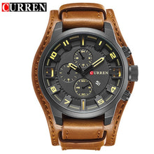 Load image into Gallery viewer, CURREN Mens Watches Military Sports Men Watch Quartz Date Clock Casual Leather Wrist Watch Relogio Masculino 8225