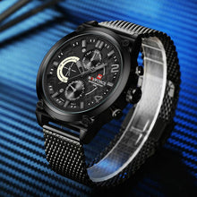 Load image into Gallery viewer, NAVIFORCE Men's Stainless Steel Quartz Sports Wrist Watch