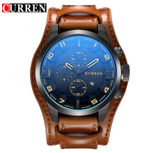Load image into Gallery viewer, CURREN Mens Watches Military Sports Men Watch Quartz Date Clock Casual Leather Wrist Watch Relogio Masculino 8225