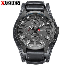 Load image into Gallery viewer, CURREN Mens Watches Military Sports Men Watch Quartz Date Clock Casual Leather Wrist Watch Relogio Masculino 8225
