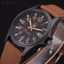 Load image into Gallery viewer, XINEW Brand Outdoor Mens Date Stainless Steel Military Sports Analog Quartz Army Wrist Watch
