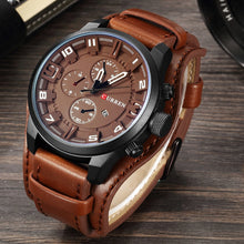 Load image into Gallery viewer, CURREN Mens Watches Military Sports Men Watch Quartz Date Clock Casual Leather Wrist Watch Relogio Masculino 8225
