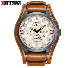 Load image into Gallery viewer, CURREN Mens Watches Military Sports Men Watch Quartz Date Clock Casual Leather Wrist Watch Relogio Masculino 8225
