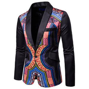 Traditional cultural wear mens africa suit jacket clothing fashion african clothes hip hop blazers casual dress robe africaine