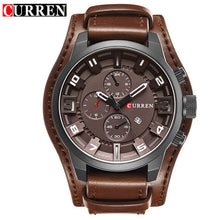 Load image into Gallery viewer, CURREN Mens Watches Military Sports Men Watch Quartz Date Clock Casual Leather Wrist Watch Relogio Masculino 8225
