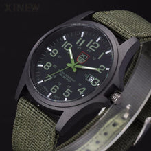 Load image into Gallery viewer, XINEW Brand Outdoor Mens Date Stainless Steel Military Sports Analog Quartz Army Wrist Watch
