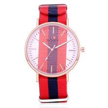 Load image into Gallery viewer, Lovers&#39; Watch Luxury Gold Watch Men Women Watches Nylon Strap Wrist Watch
