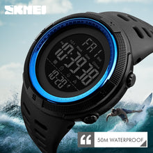 Load image into Gallery viewer, SKMEI Waterproof Mens Watches New Fashion Casual LED Digital Outdoor Sports Watch Men Multifunction Student Wrist watches
